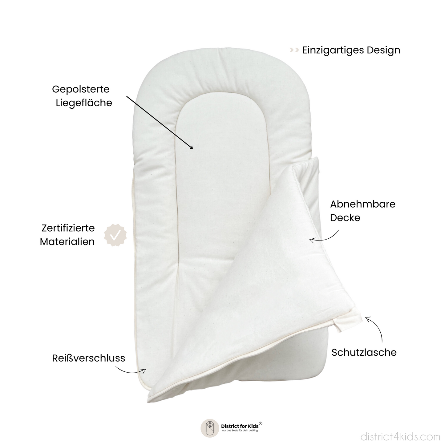 Babyschlafsack Sleepy Baumwolle kariert – Ganzjahresschlafsack
