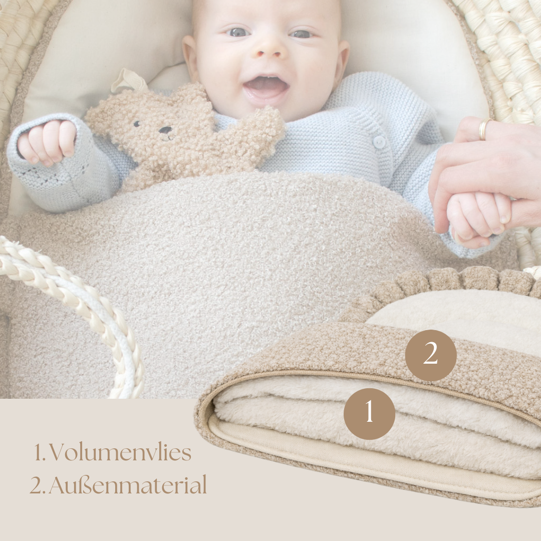 Babyschlafsack Dreamy Teddy Bouclé - kuscheliger Ganzjahreschlafsack