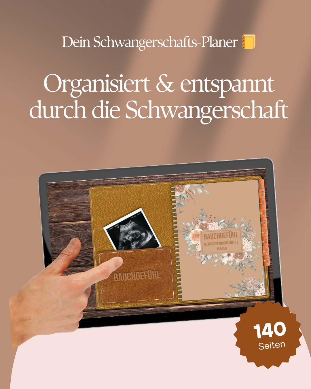 KidzzCamp Schwangerschaftsplaner "Bauchgefühl" Journal Hyperlink