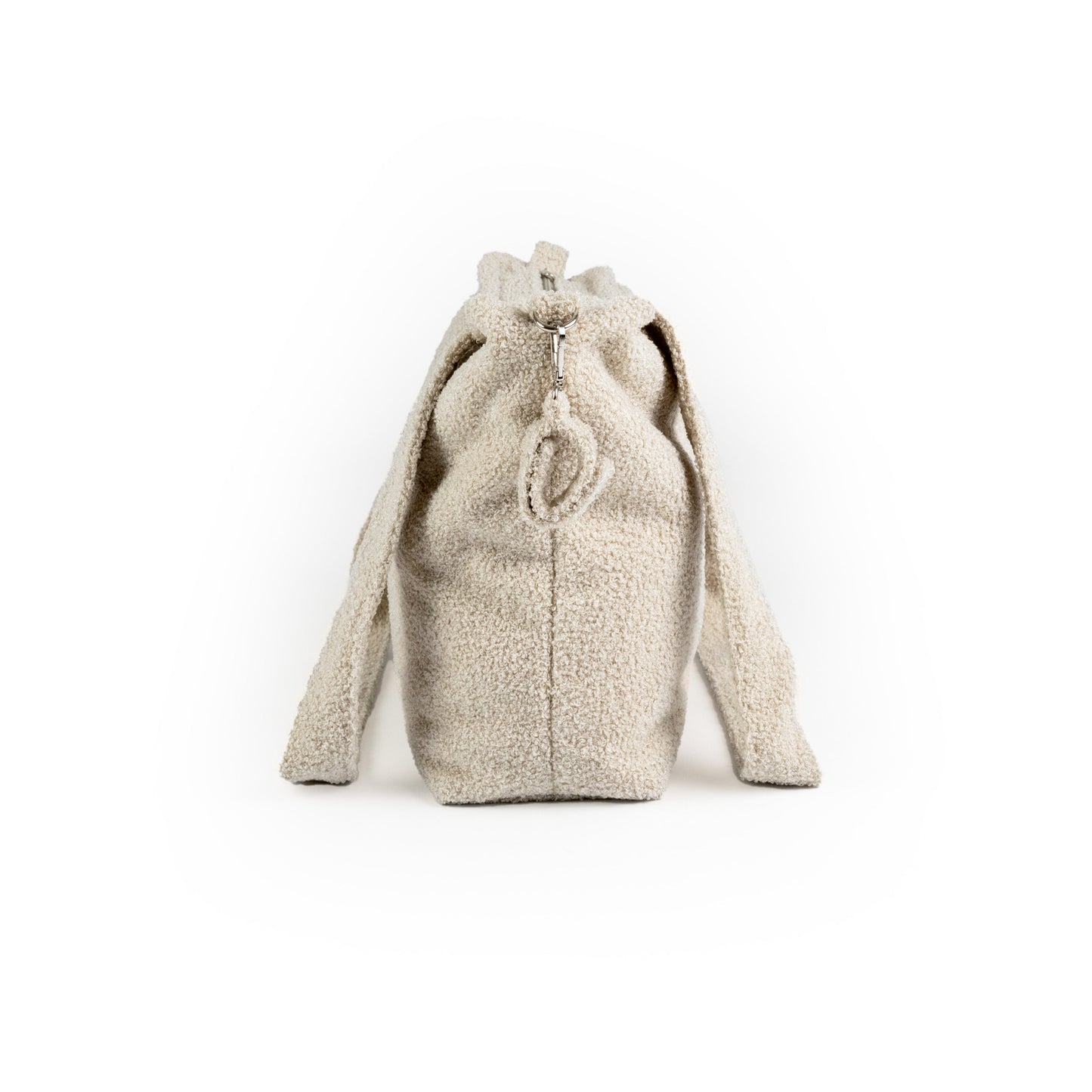 Wickeltasche Bouclé Teddystoff für den Kinderwagen - Mom bag