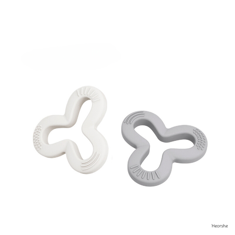 Baby Beißring Beißspielzeug Kleeblatt Teether