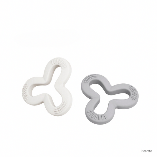 Baby Beißring Beißspielzeug Kleeblatt Teether