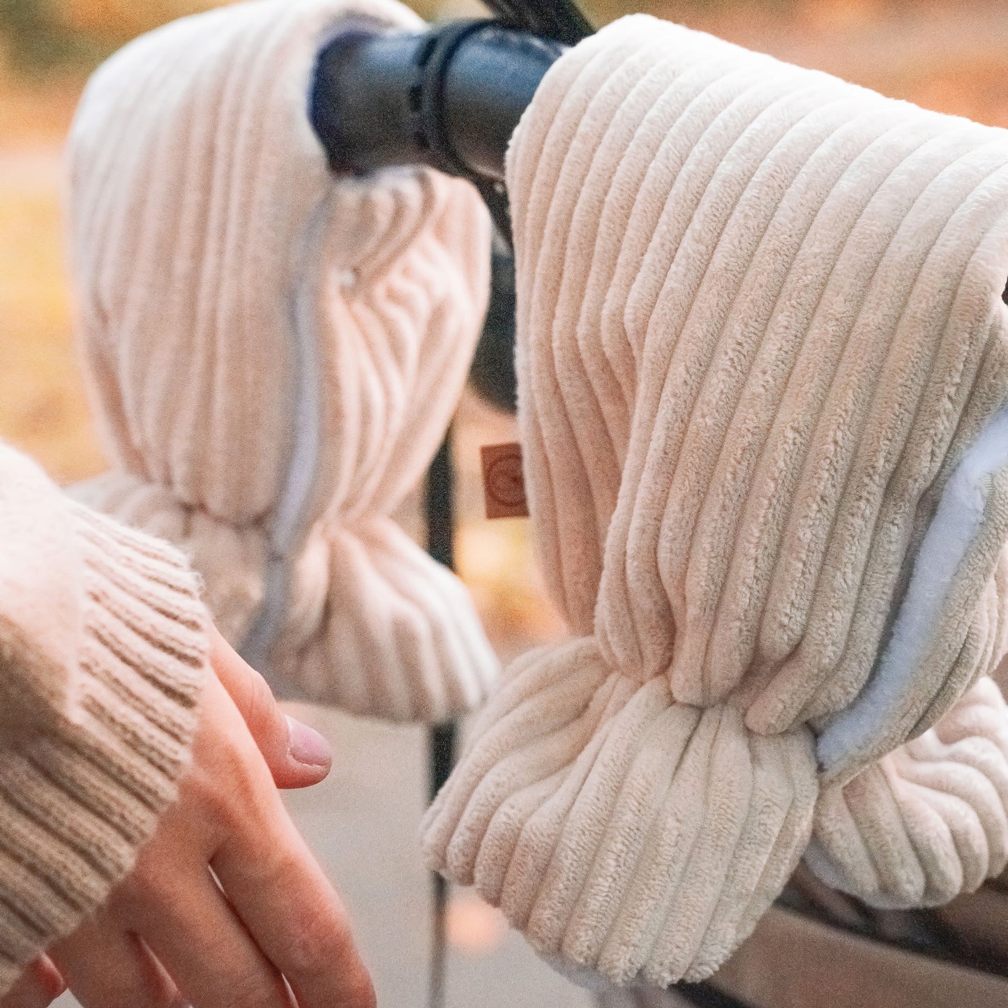 Handschuhe Cord für den Kinderwagen - Handwärmer