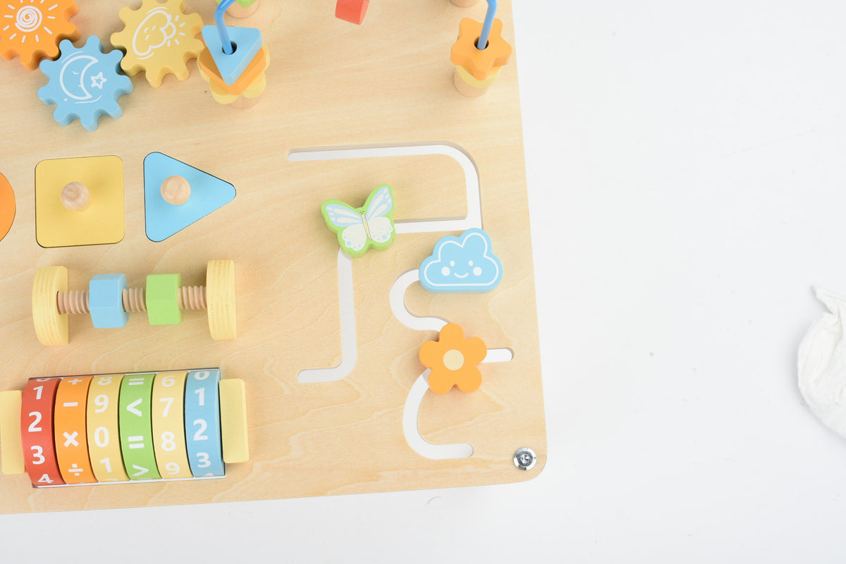 Beschäftigung Board - Lernspielzeug mit Tisch für Kinder ab 1 Jahr