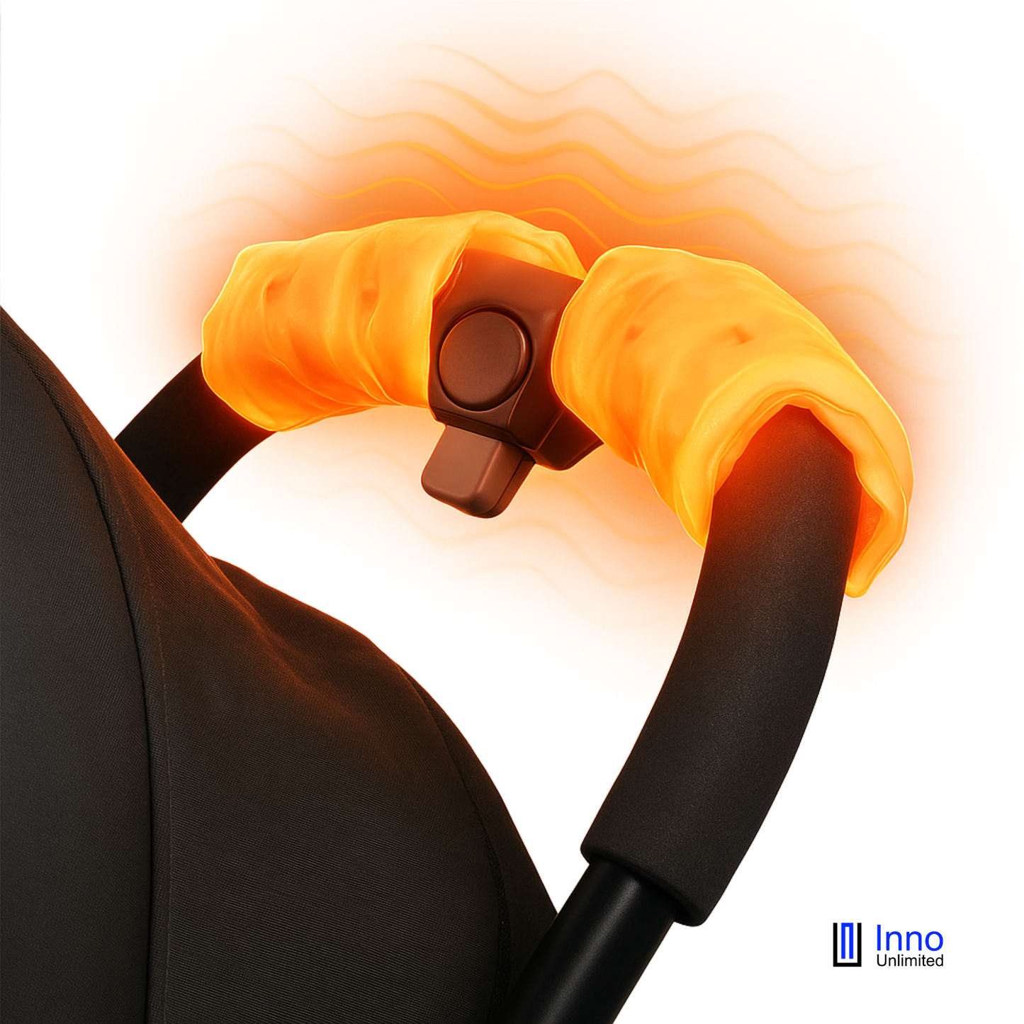Griffheizung FingerHEAT™ für den Kinderwagen, 2 Stück, Muff Kombination möglich, Kinderwagen Handwärmer
