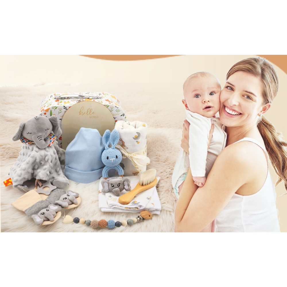 KidzzCamp Baby-Geschenkbox 12-teiliges Geschenkset