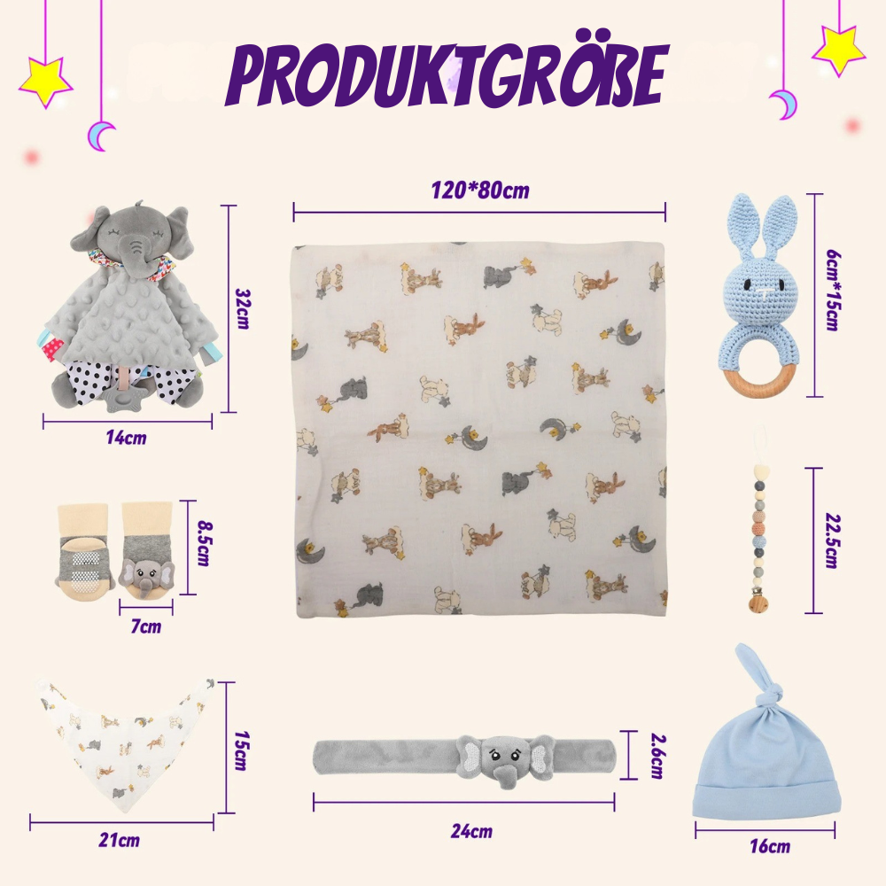 KidzzCamp Baby-Geschenkbox 12-teiliges Geschenkset