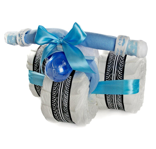 KidzzCamp Windeltorte Windeldreirad CRUISER blau