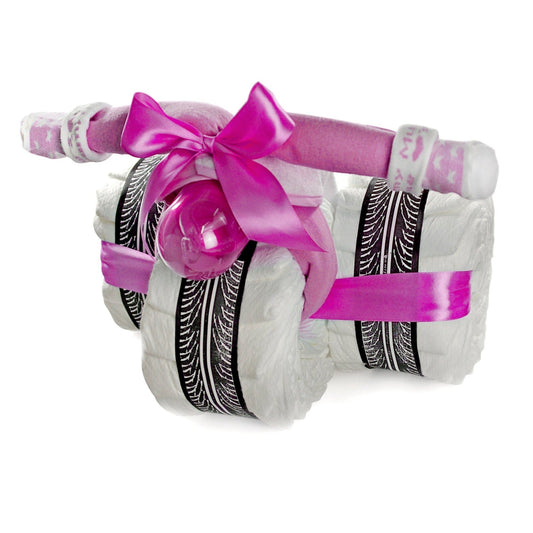 KidzzCamp Windeltorte Windeldreirad CRUISER rosa