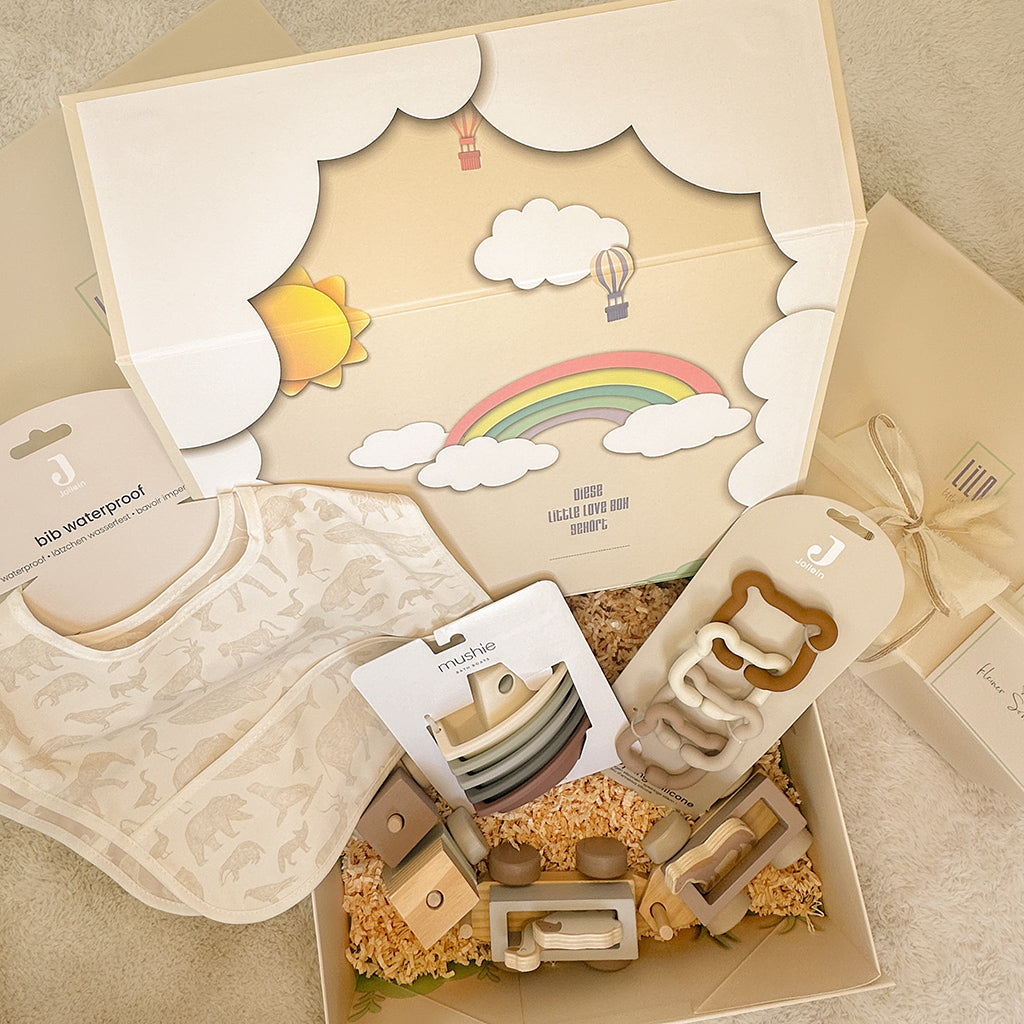 KidzzCamp – Premium Baby-Geschenkbox "Eat Play Repeat"