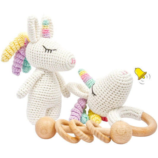 KidzzCamp Baby-Geschenkbox 3-teilig Einhorn Rainbow