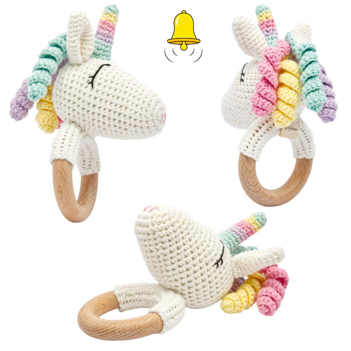 KidzzCamp Baby-Geschenkbox 3-teilig Einhorn Rainbow