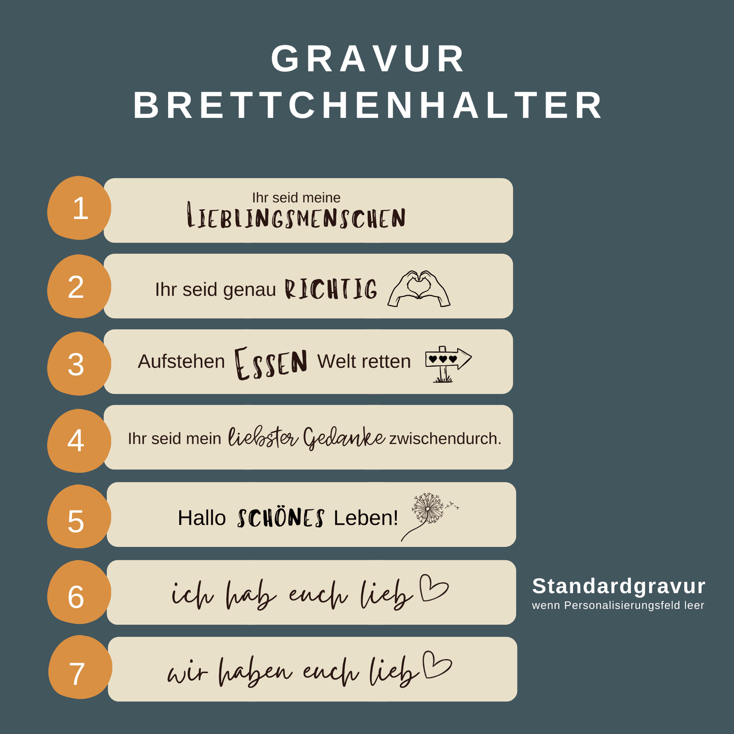 Geschenkset für Eltern: liebevolles Frühstücksbrettchen-Set für Mama und Papa mit individualisierbarem Holzhalter