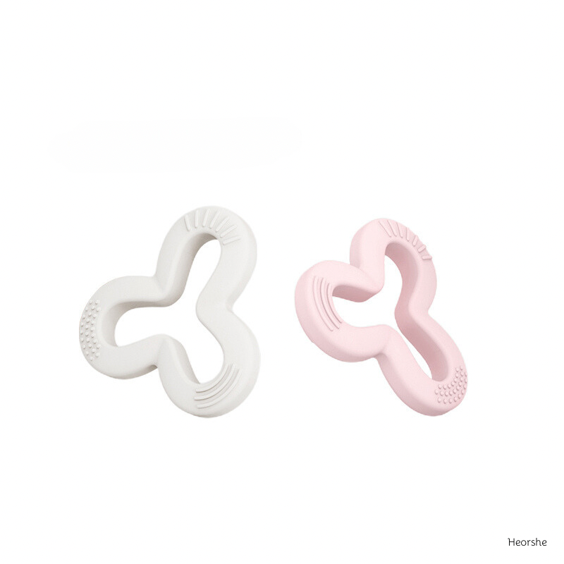 Baby Beißring Beißspielzeug Kleeblatt Teether