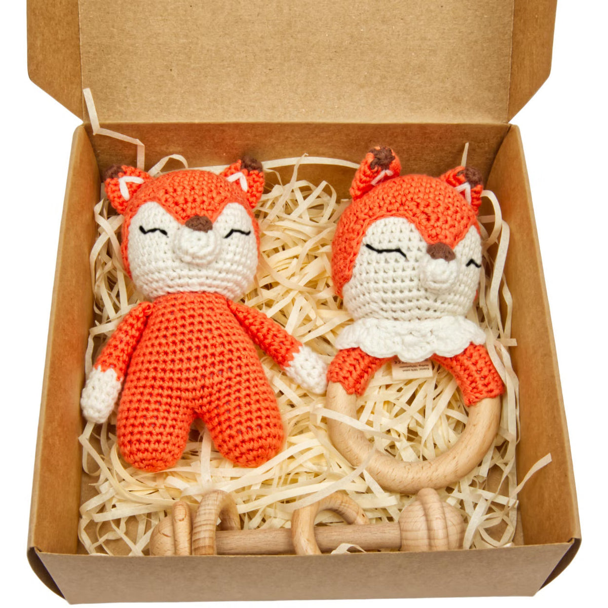 KidzzCamp Baby-Geschenkbox 3-teilig Fuchs Fuzzy