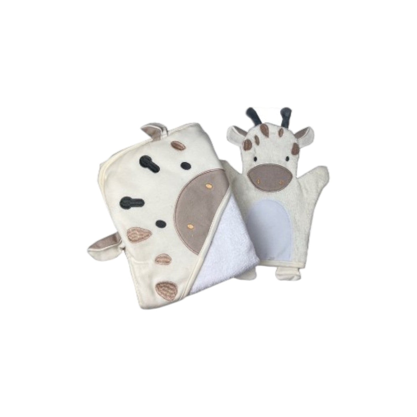 KidzzCamp 2er Pack Baby Badeset Kapuzen Badetuch & Waschhandschuh