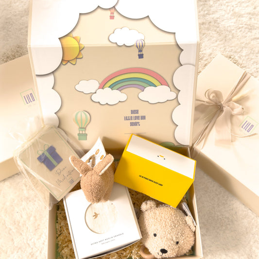 KidzzCamp – Premium Baby-Geschenkbox "Goodnight Hugs Box"