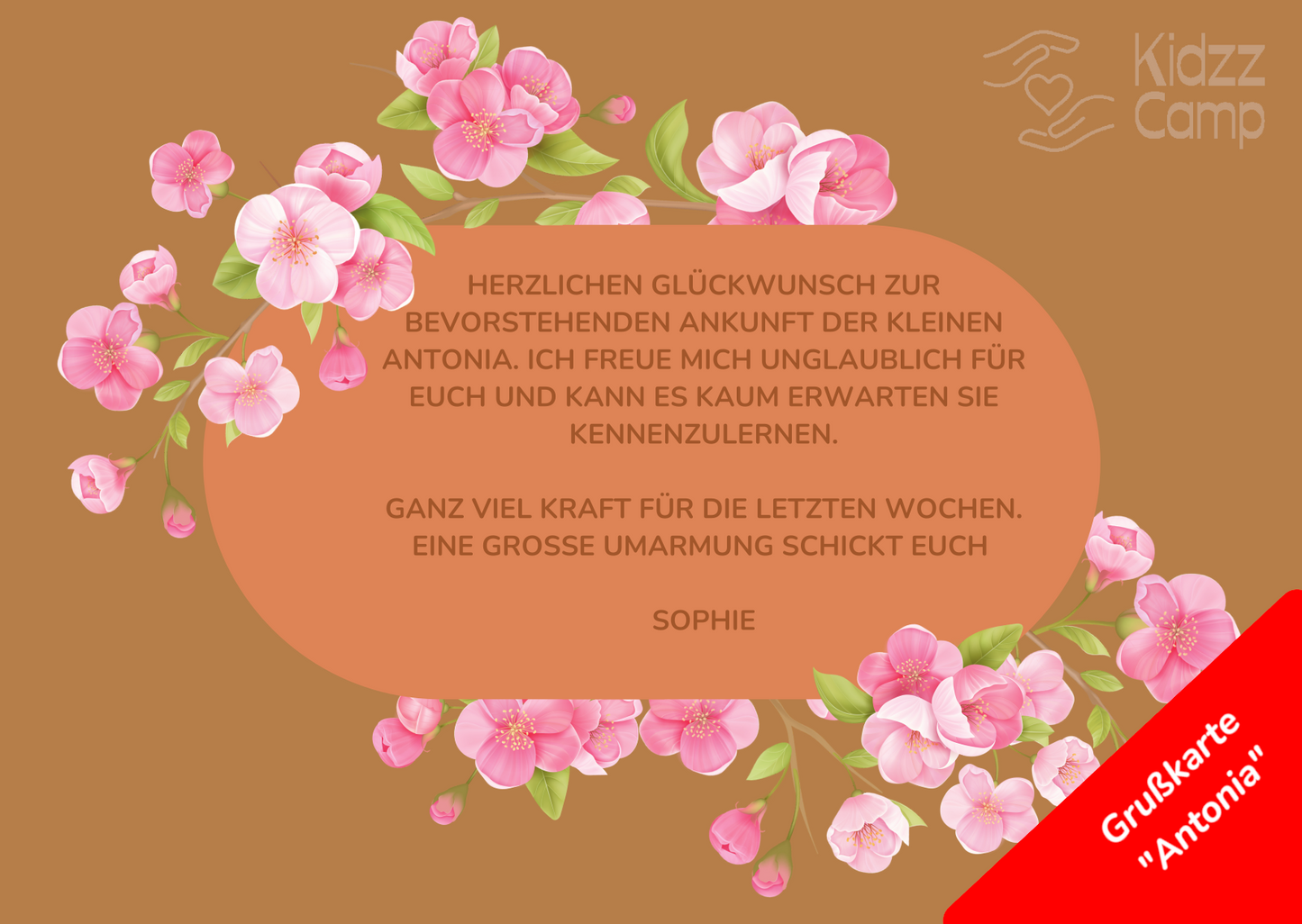 KidzzCamp Baby-Geschenkbox 5-teilig mit Musselin-Pucktuch 120 x 120 cm mit individueller Grußkarte und schnellem Versand