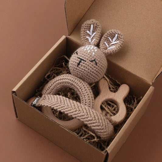 KidzzCamp Baby-Geschenkbox 2-teilig gehäkelt