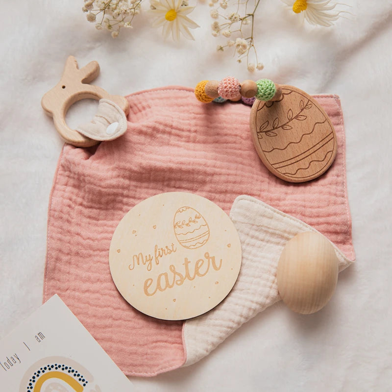 KidzzCamp Babygeschenkset 4 tlg. "Frohe Ostern"