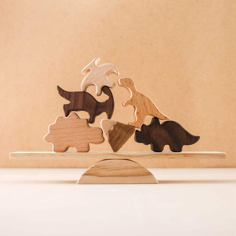 Dinosaurier Balancierspiel aus Holz