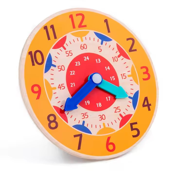 Holzspieluhr - Uhr lernen für Kinder