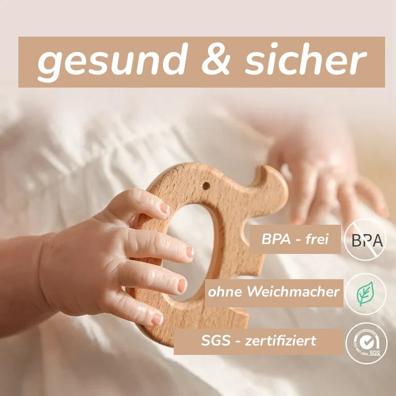 KidzzCamp Baby-Geschenkbox 3-teilig gehäkelte Rassel