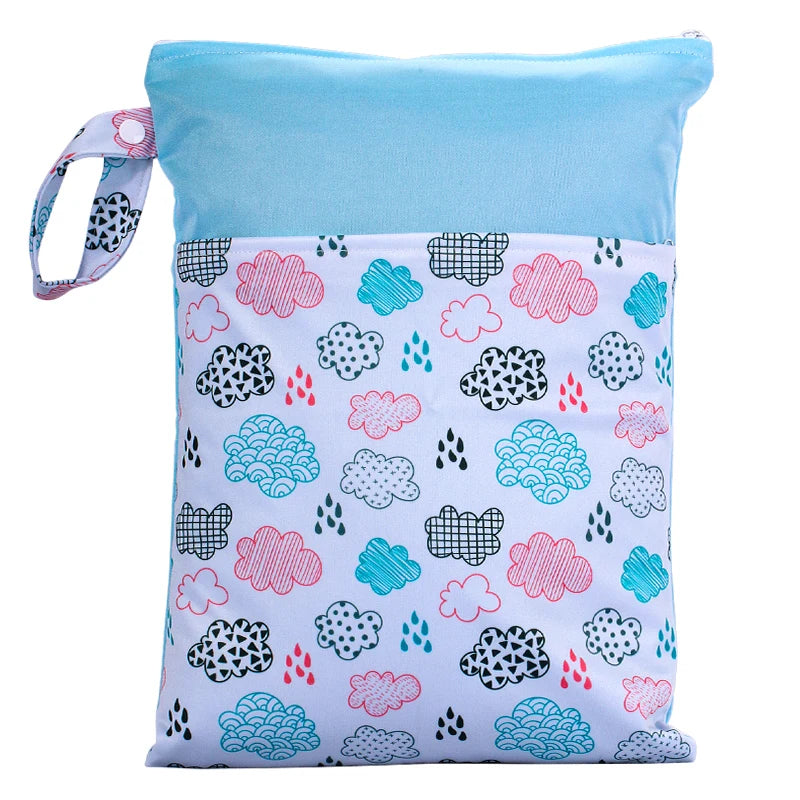 KidzzCamp G56 blau/rosa KidzzCamp Wetbag 25x35cm wasserdichte Tasche für Windeln