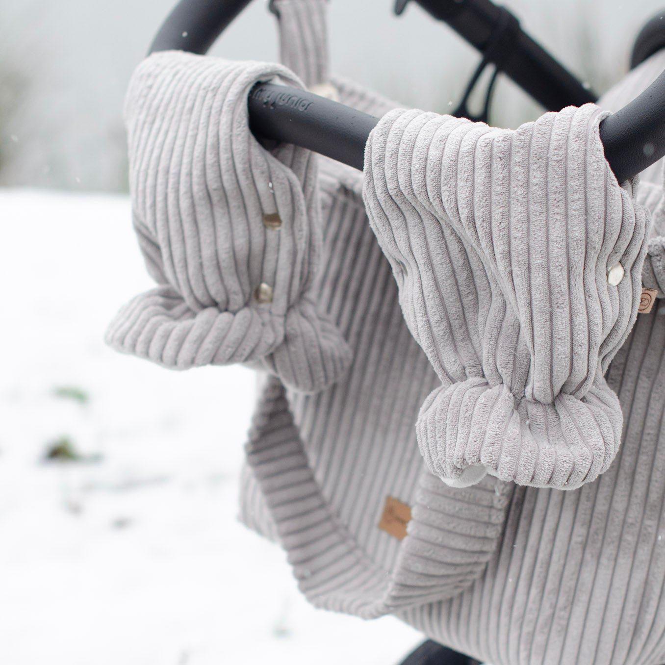 Handschuhe Cord für den Kinderwagen - Handwärmer