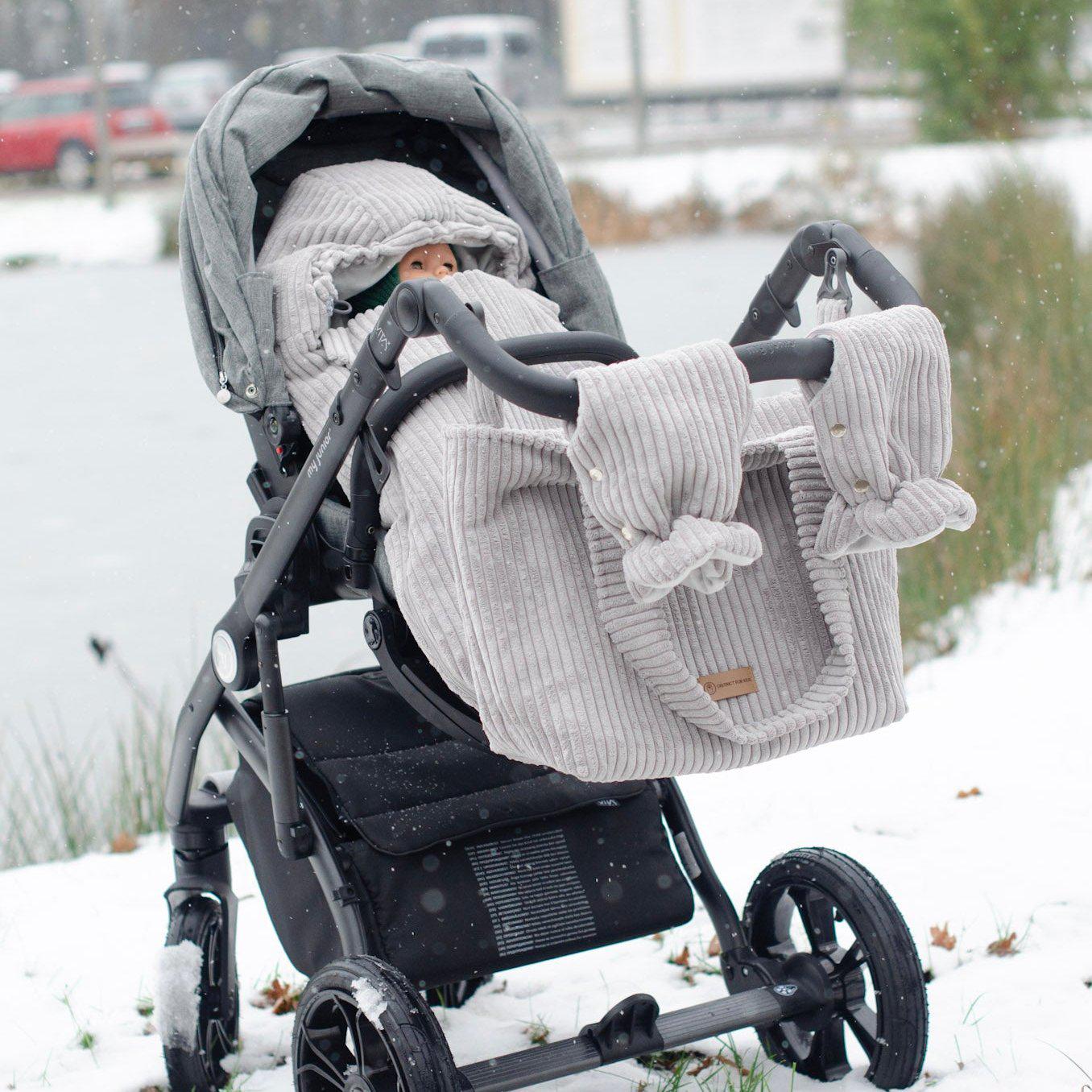 Handschuhe Cord für den Kinderwagen - Handwärmer