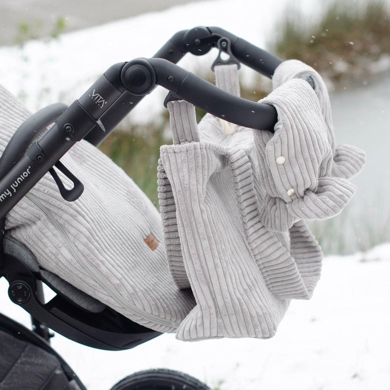 Handschuhe Cord für den Kinderwagen - Handwärmer