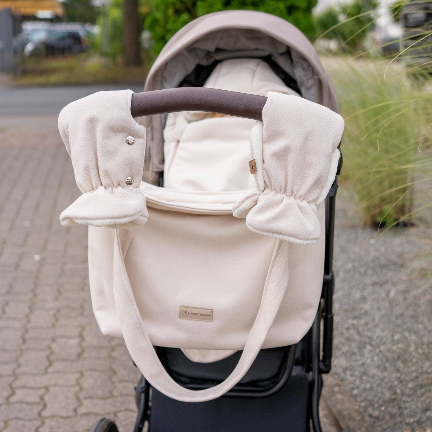 Wickeltasche Kaschmir elegante Kinderwagen-Tasche | Mom bag
