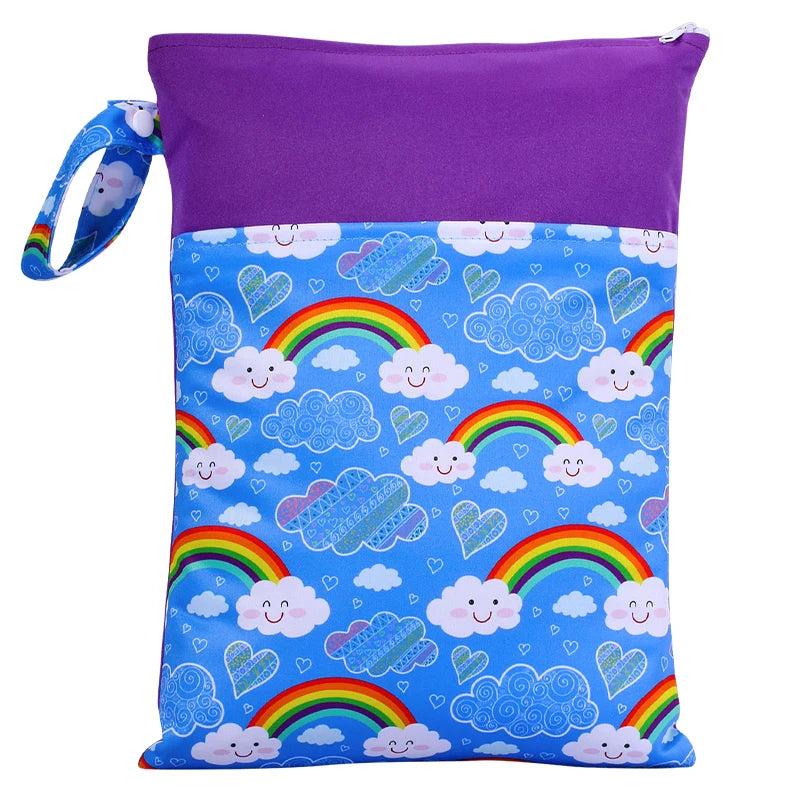 KidzzCamp G23 lila-blau KidzzCamp Wetbag 25x35cm wasserdichte Tasche für Windeln