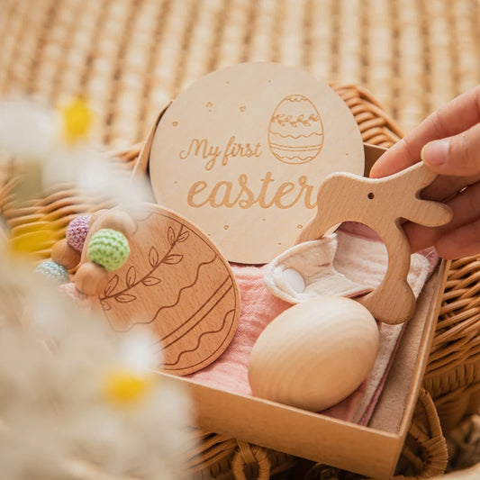 KidzzCamp Babygeschenkset 4 tlg. "Frohe Ostern"