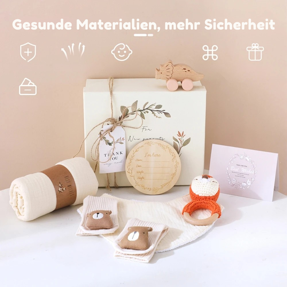 KidzzCamp Baby-Geschenkbox 7-teilig in Erinnerungsbox
