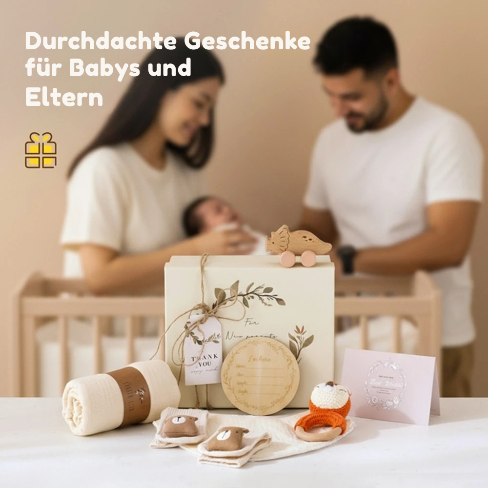 KidzzCamp Baby-Geschenkbox 7-teilig in Erinnerungsbox