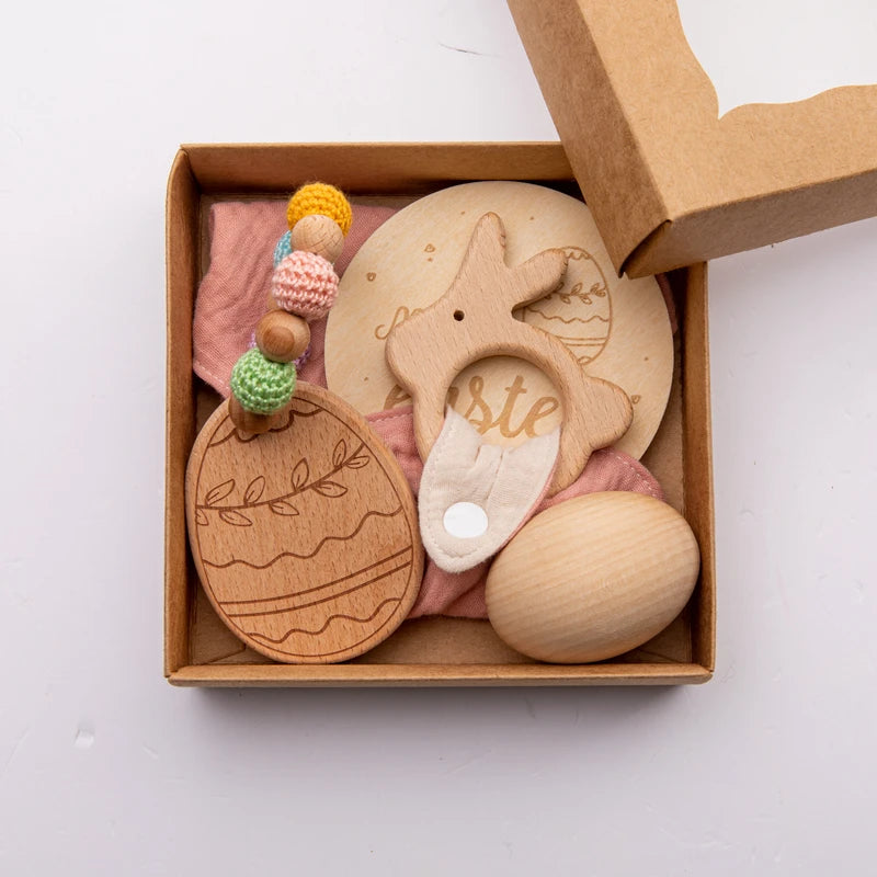 KidzzCamp Babygeschenkset 4 tlg. "Frohe Ostern"