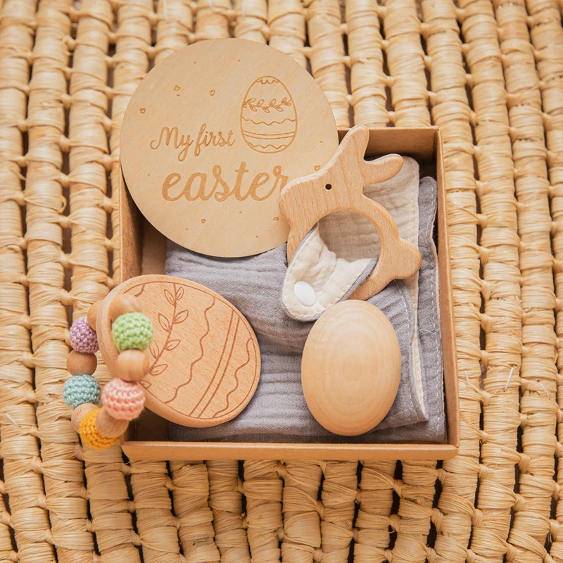 KidzzCamp Babygeschenkset 4 tlg. "Frohe Ostern"