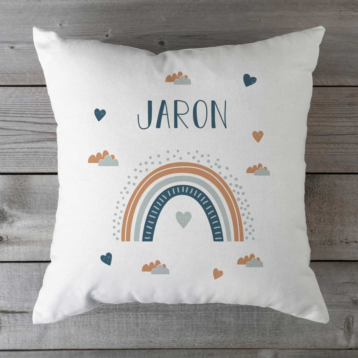Bedrucktes Kissen mit Motiv "Regenbogen"