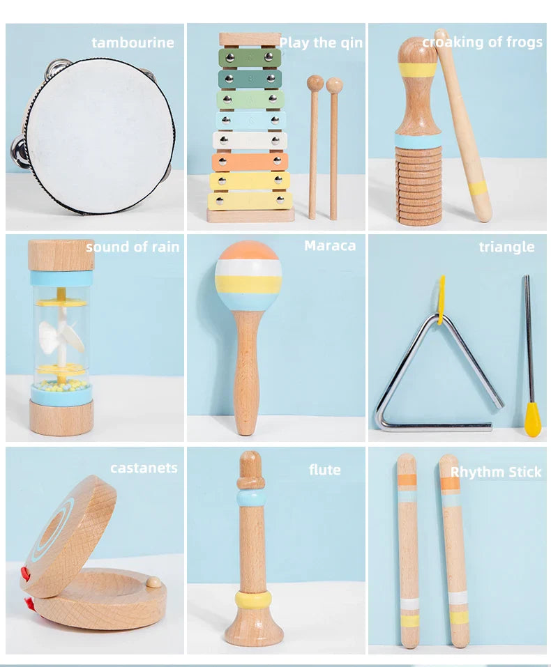 Holz Instrumenten Set