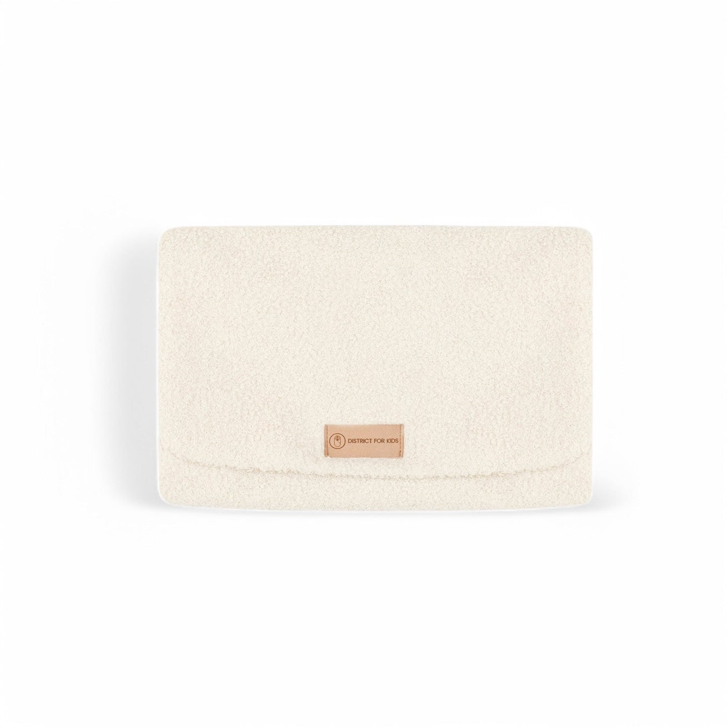 Wickelunterlage Teddystoff Bouclé – Windeltasche für unterwegs inkl. Feuchttücher Tasche