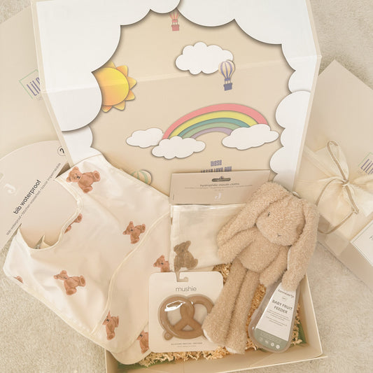 KidzzCamp – Premium Baby-Geschenkbox "Eat and Cuddle"