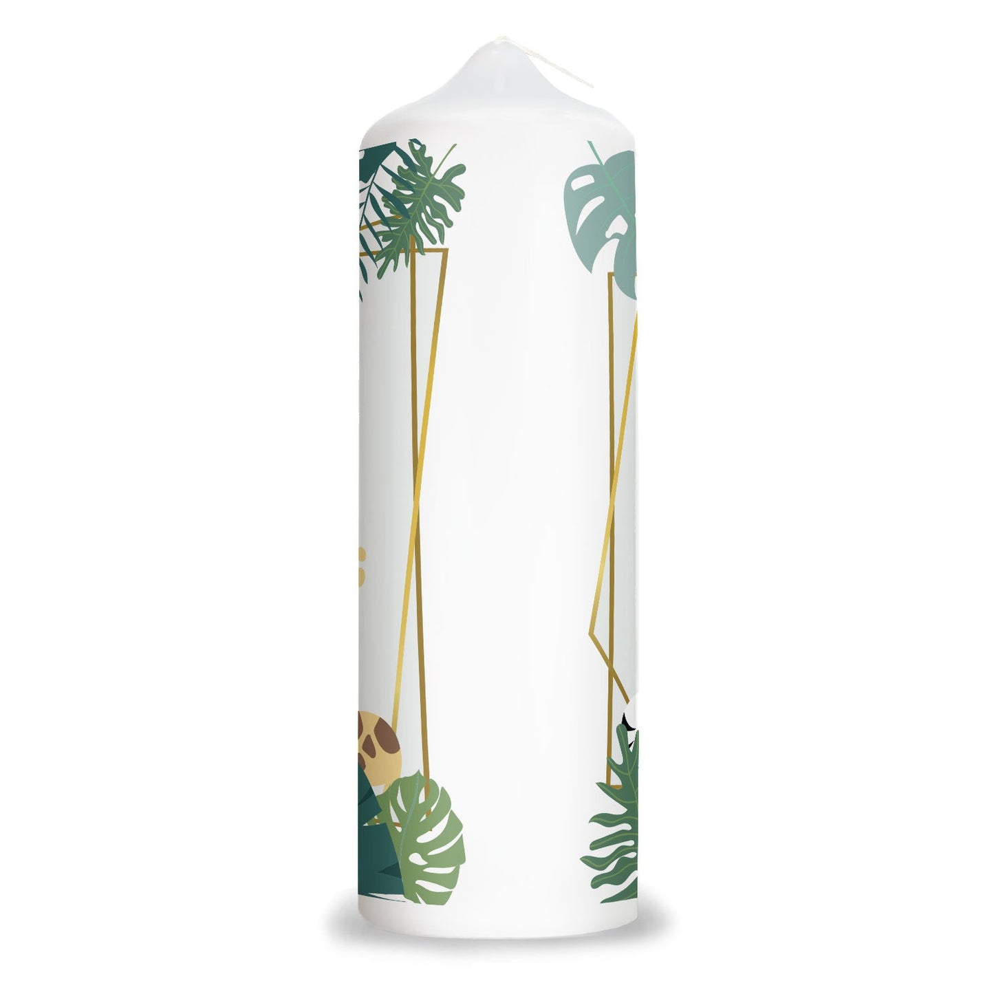 Große Kerze "Dschungel" mit Name & Wunschtext für Kinder