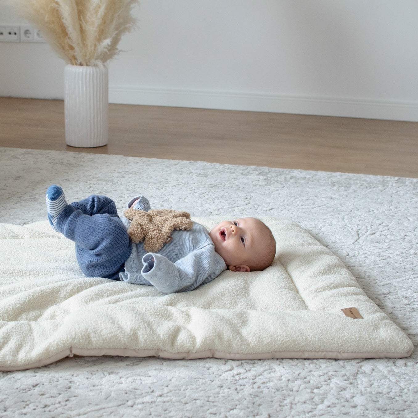 Krabbeldecke Teddy Bouclé - modern & kuschelig