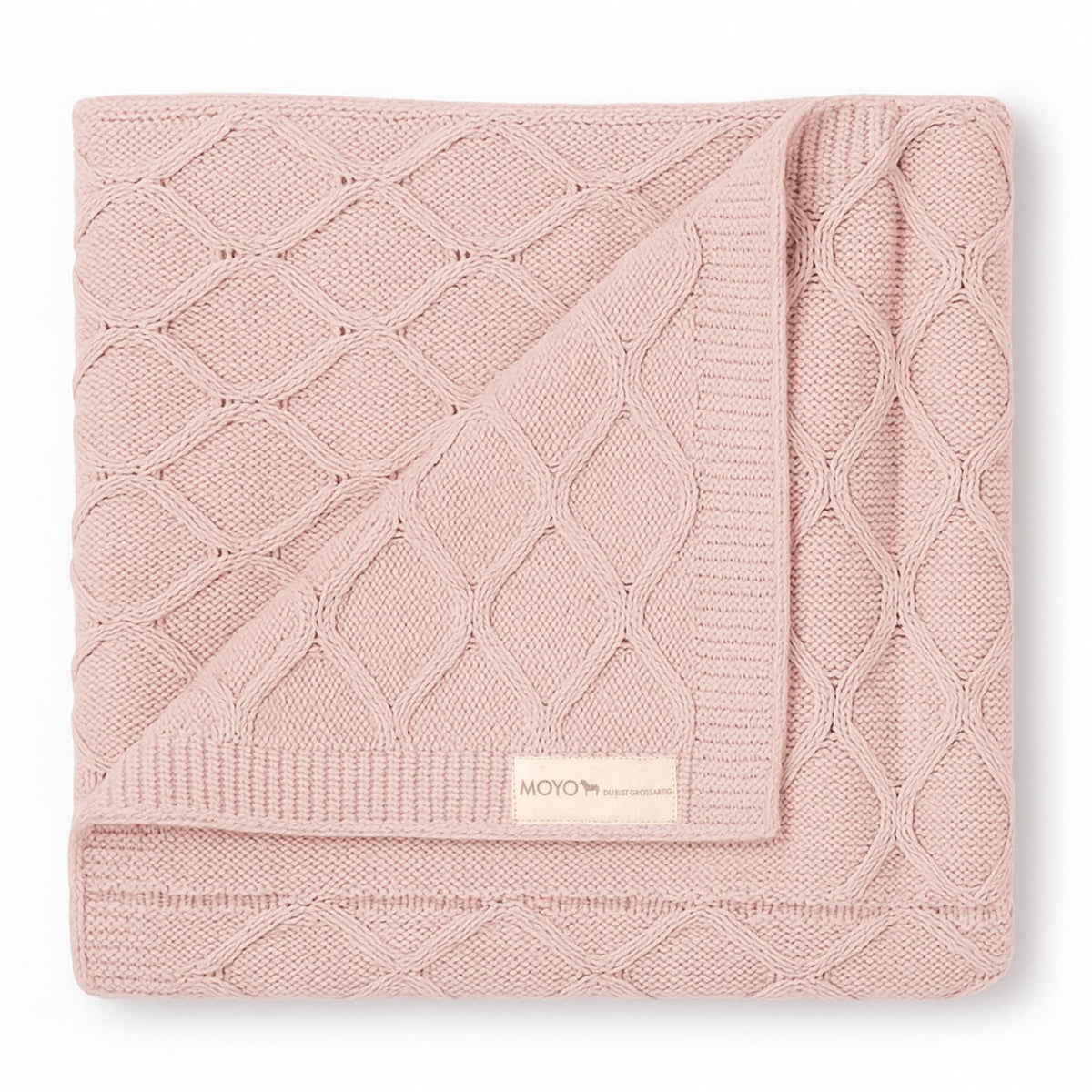 Babydecke Wellen-Struktur "Sanftes Rosenholz"
