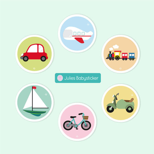 Baby Mobil - Textilaufkleber Set aus hochwertiger Acetatseide