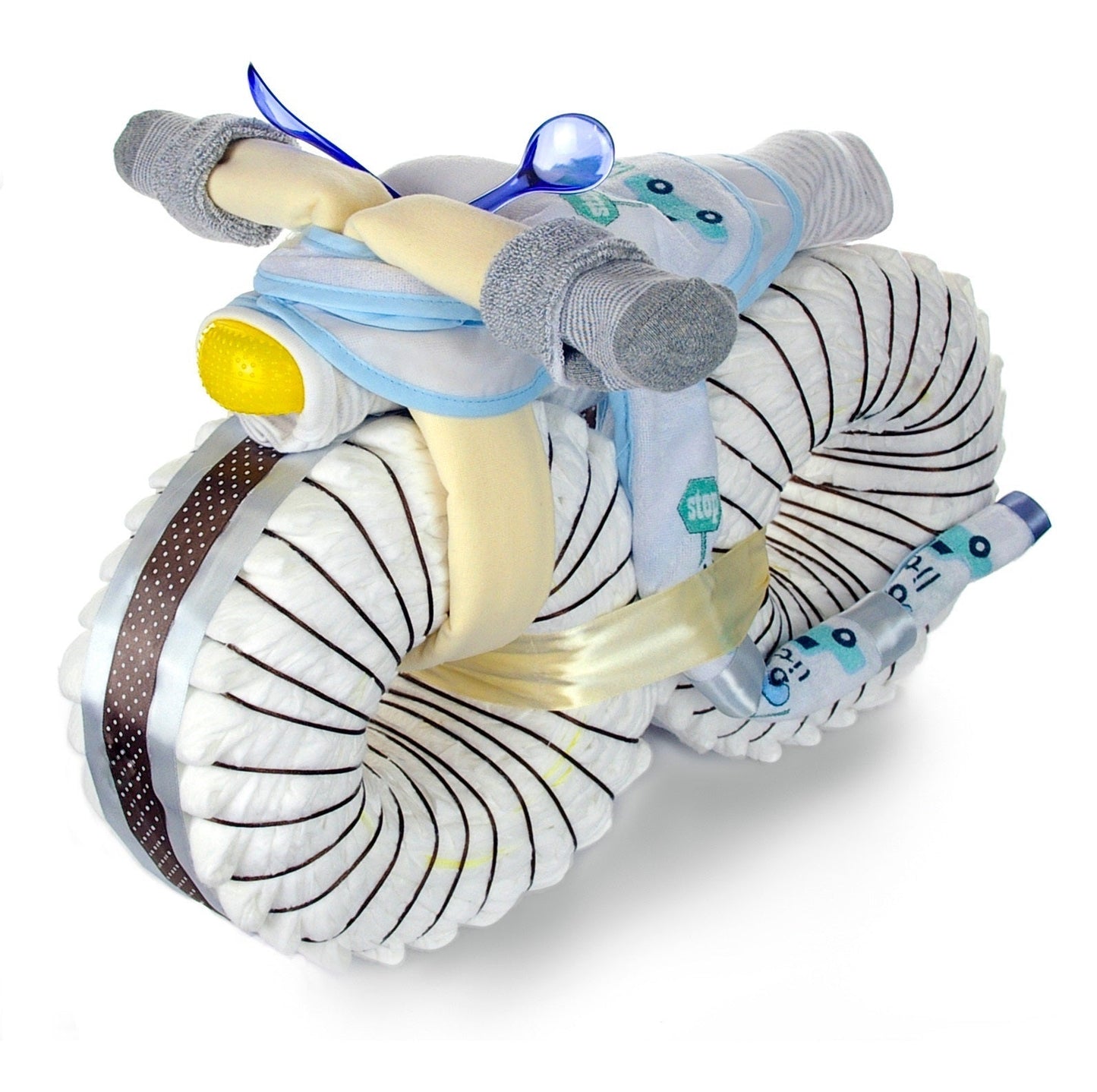 XKidzzCamp XL Windeltorte Windelmotorrad | Vergleichssieger 08/22 | 67-teilig