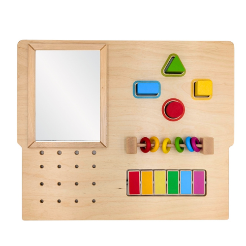 KidzzCamp – LEuLI Motorikplatte für Holzspielbogen