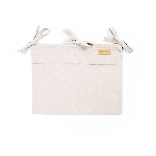 Babybett Organizer Musselin - Aufbewahrung fürs Babyzimmer