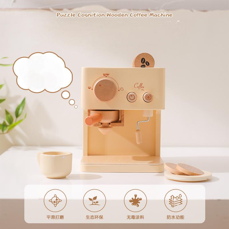 Holz-Kaffeemaschine Spielset